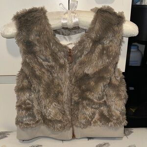 Brown Faux Fur Vest